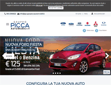 Tablet Screenshot of gruppopiccaautomobili.it